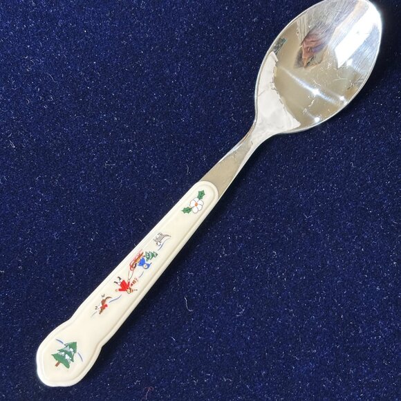 Pfaltzgraff “Snowy Village” 24 Pc Stainless Flatware Set Vintage - Picture 10 of 15